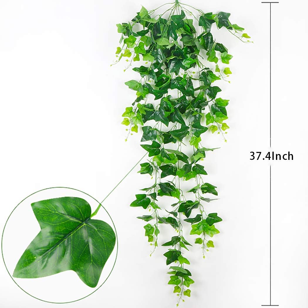 YYaaloa Artificial Ivy Plants 2 Pack for Home Wall Decor