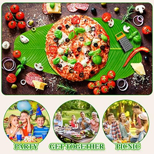 Cindeer 24 Piece Artificial Banana Leaves Decor