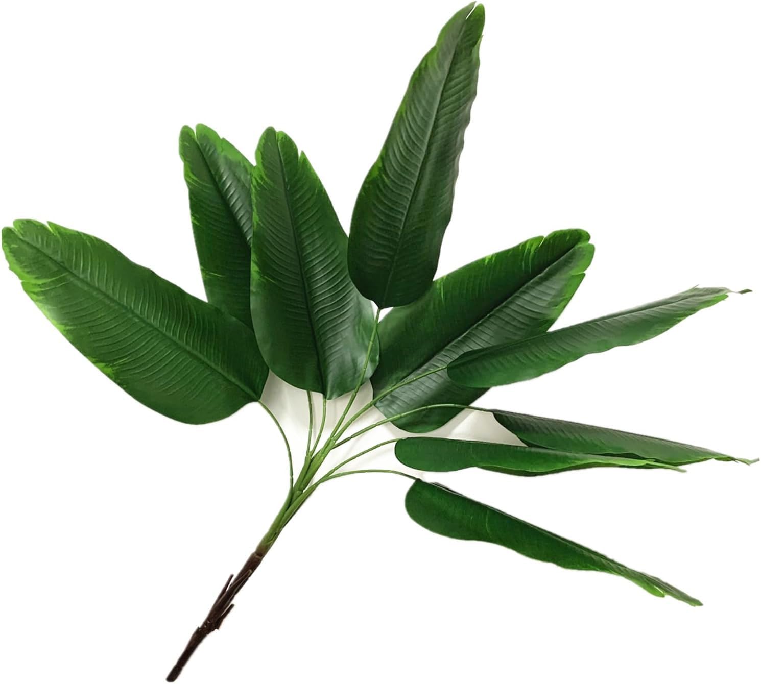 Fake Bird of Paradise Plant 30 Inch 2 Pack Artificial Tropical Plants