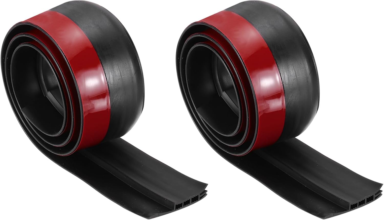 PATIKIL Door Draft Stopper 2 Pack Black 2 Inch Wide