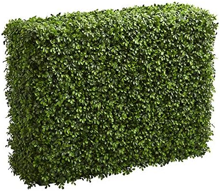 Nearly Natural 39 Inch Boxwood Artificial Hedge for Indoor Outdoor Use