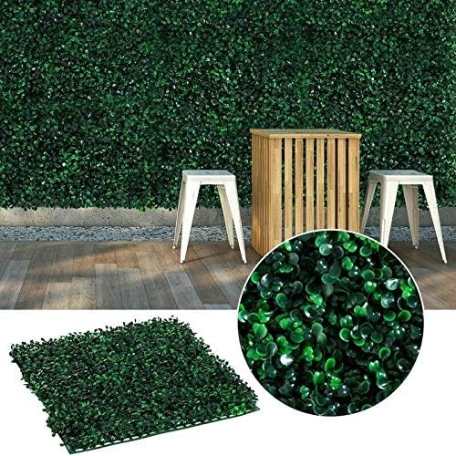 DH-Link 2 6 12 Plant Artificial Mat Greenery Wall Hedge Decor