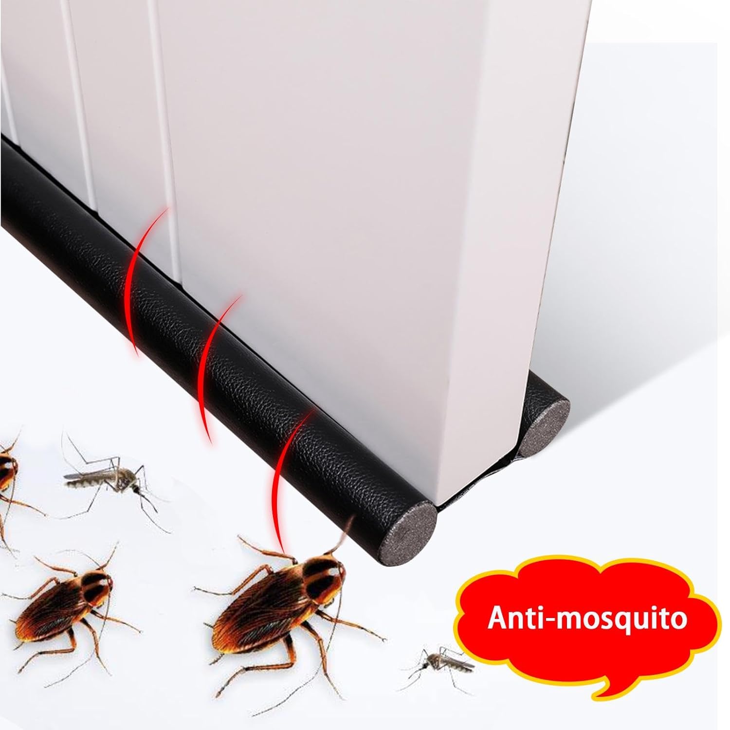 Under Door Gap Filler - Double Sided Draft Stopper 378 Inches