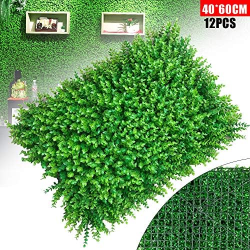 12PCS Artificial Grass Wall Panels for Wedding Backdrop and Garden Decor