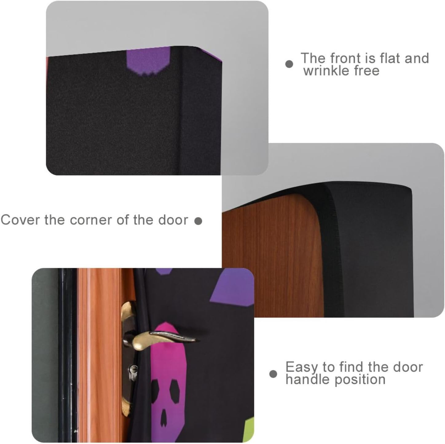 Susiyo Abstract Rainbow Halloween Door Cover