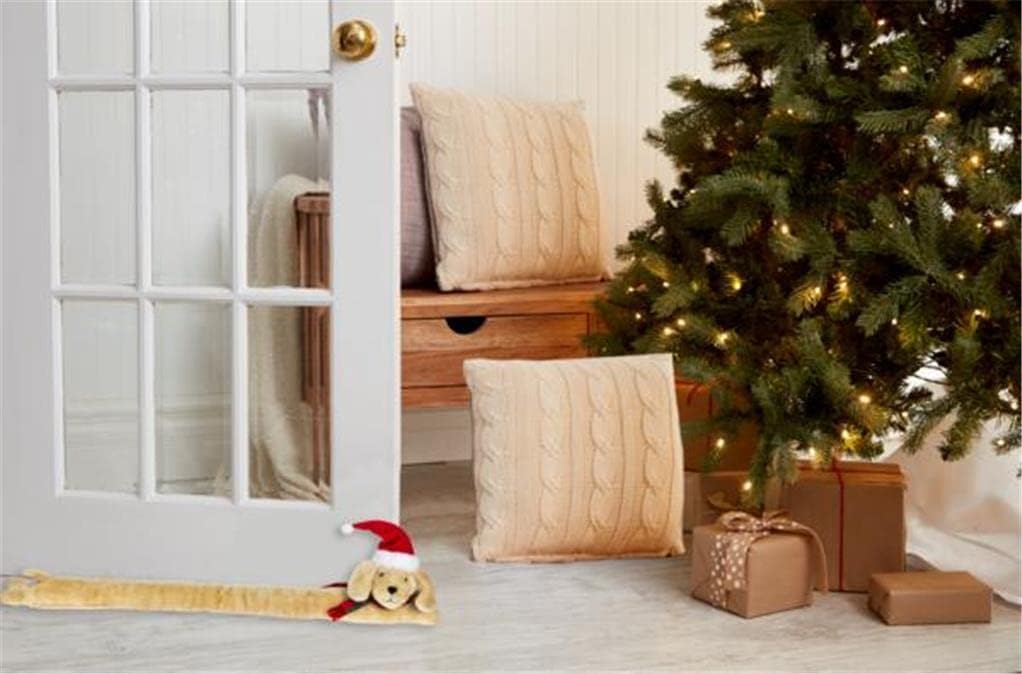 Brown Plush Puppy Dog Door Christmas Draft Stopper