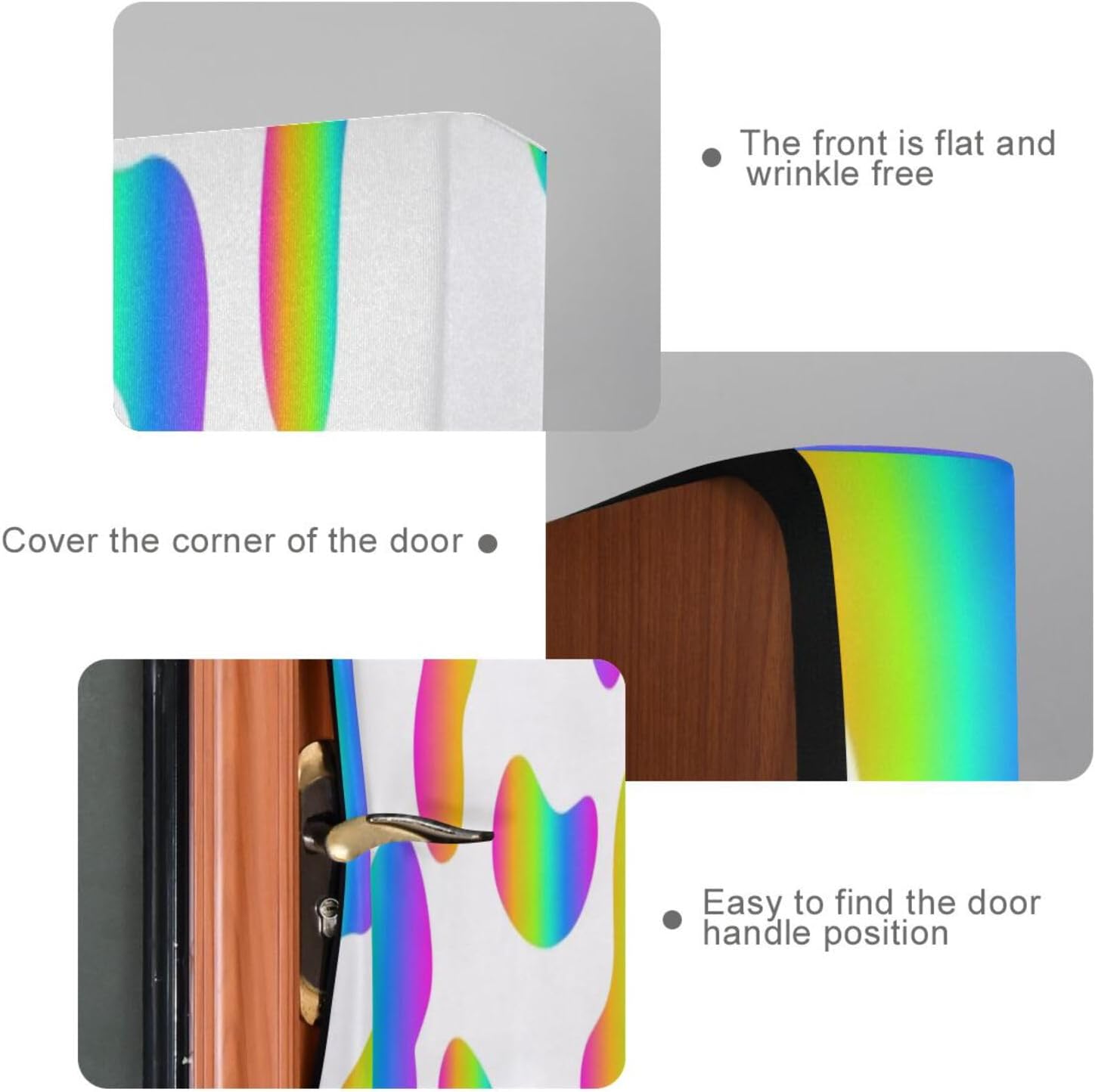 Susiyo Rainbow Halloween Door Cover 32x79in