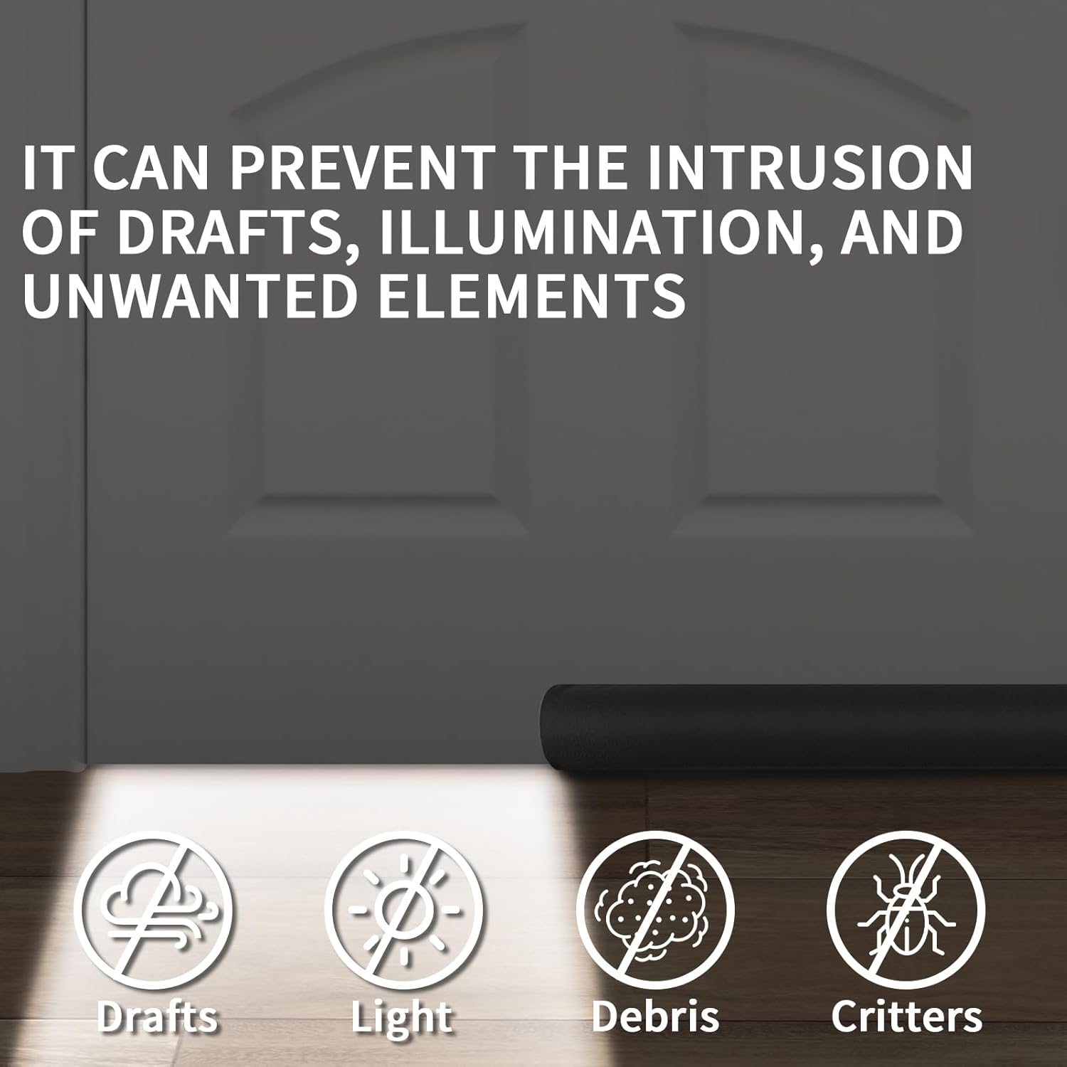 Neween Large Door Draft Stopper for Cold and Noise Block