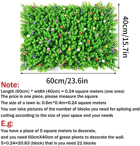 DYKNX Artificial Boxwood Panels for Garden Decor