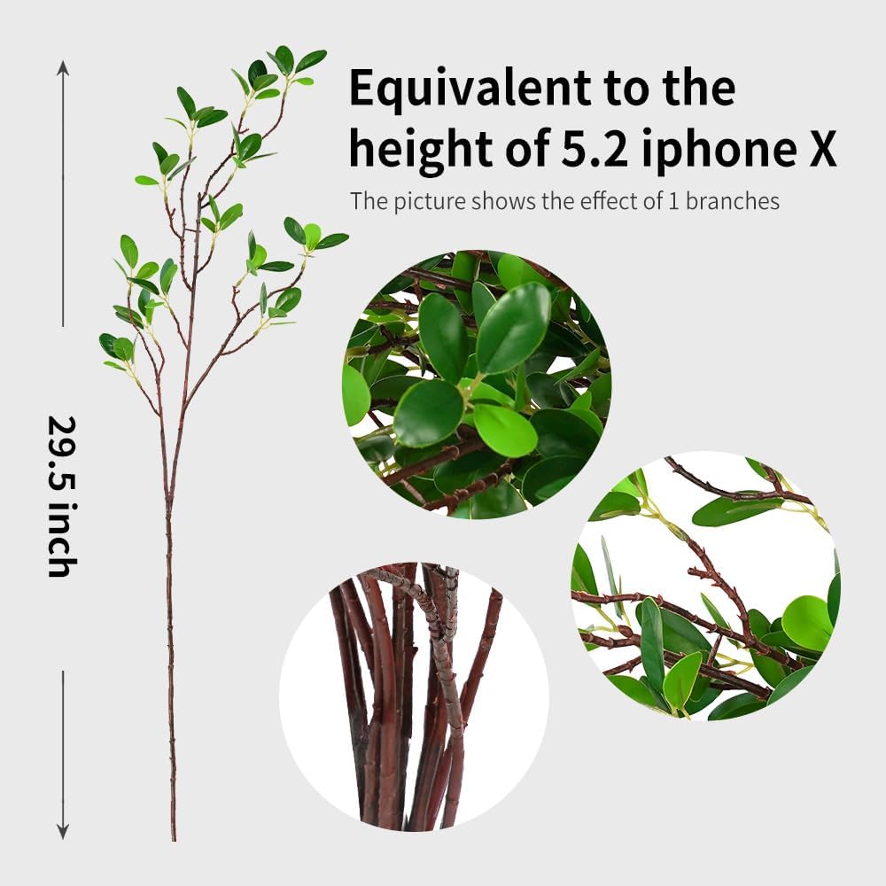 Artificial Eucalyptus Stems for Vase Decor