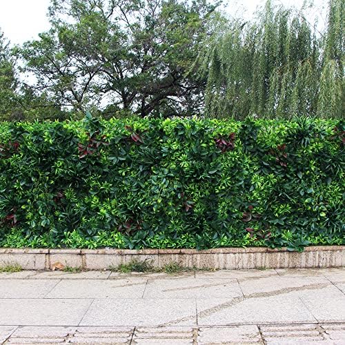ULAND 40x40 Artificial Greenery Hedge Wall Decor