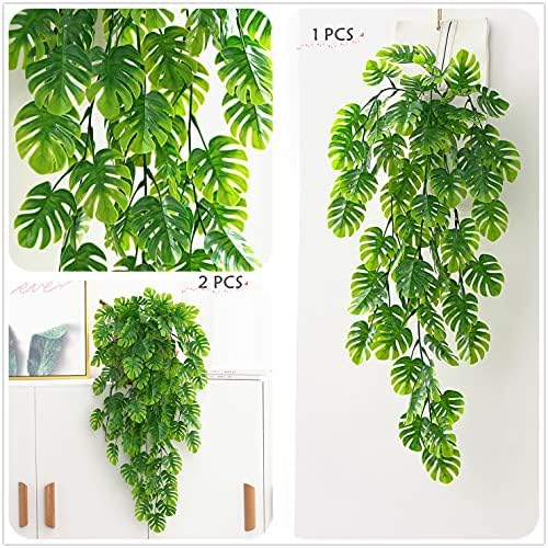CATTREE Artificial Monstera Vines 2 Pack for Home Decor