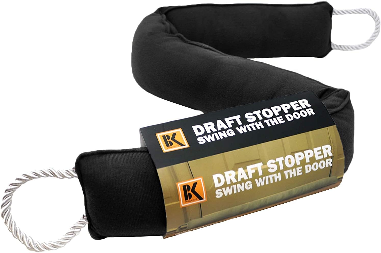 BK Door Draft Stopper - 37 Inch Black Energy Saver