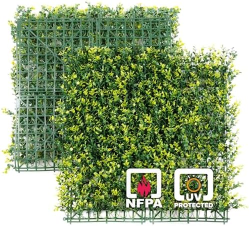NatraHedge Long Stem Boxwood Hedge Mats 12-Pack 20x20 Greenery Panels