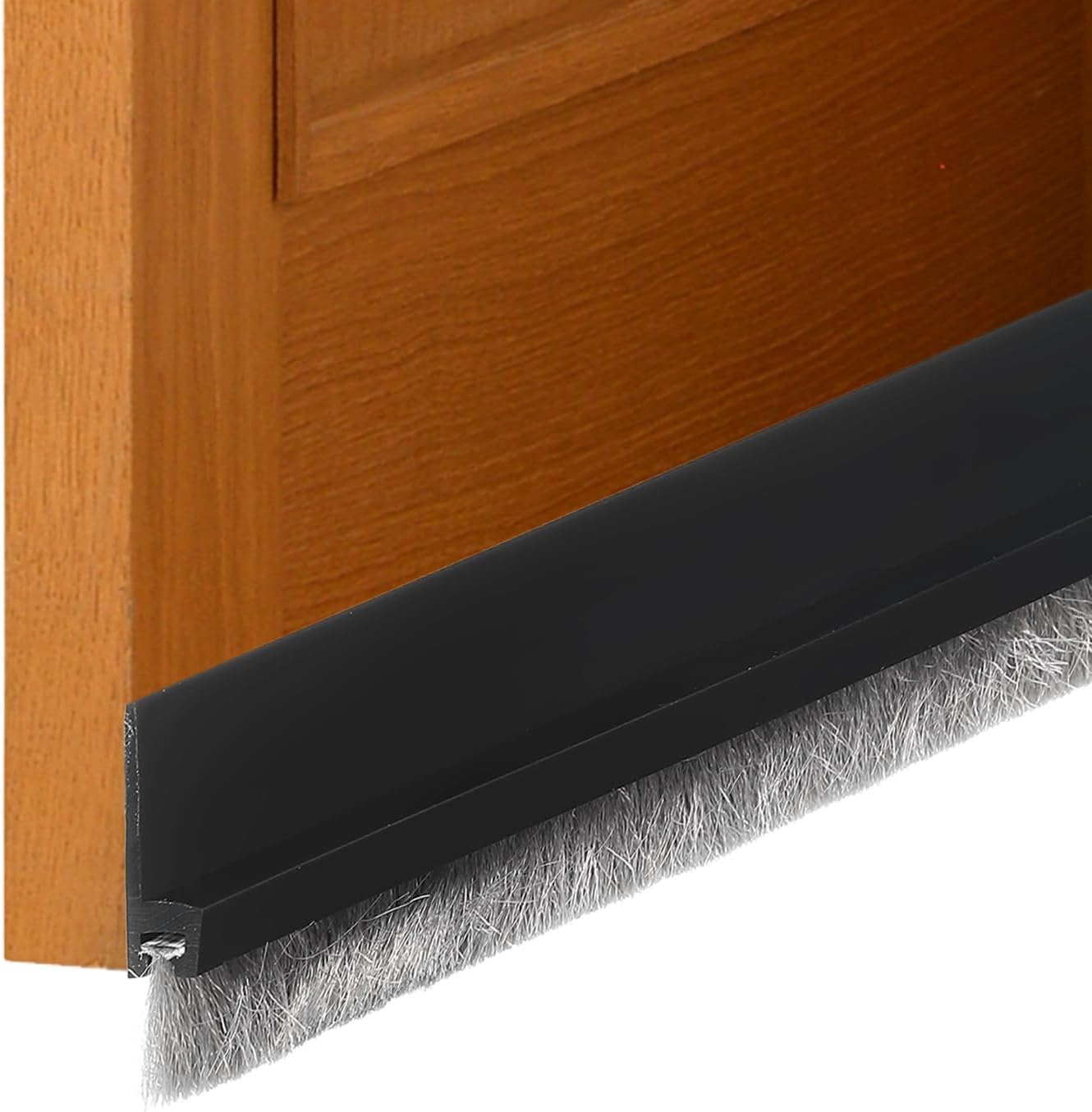 Uxcell 2 Pcs Door Sweep with Self Adhesive Black