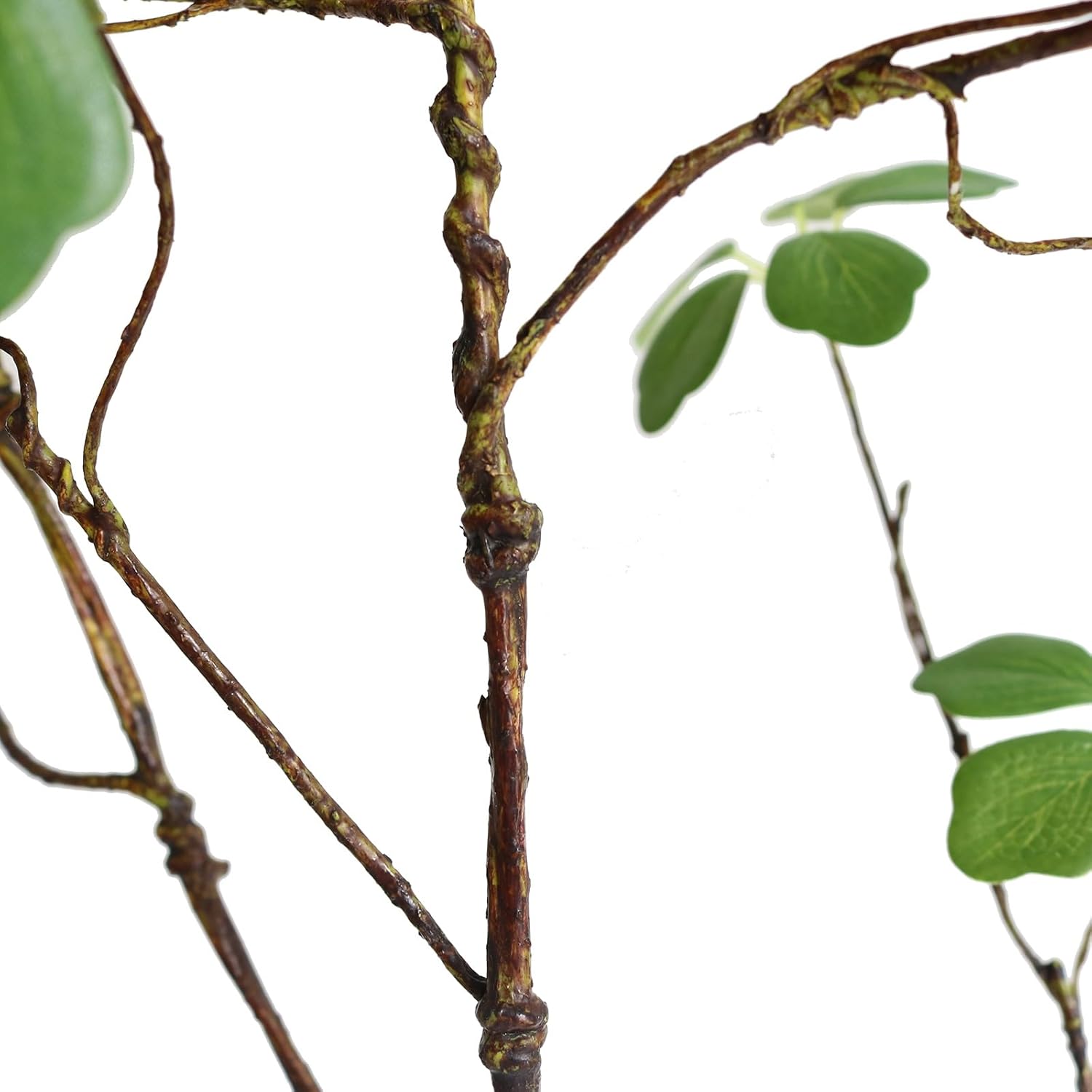 Artificial Eucalyptus Greenery Stems with Fake Lotus Leaves for Home Office Decor 3PCS