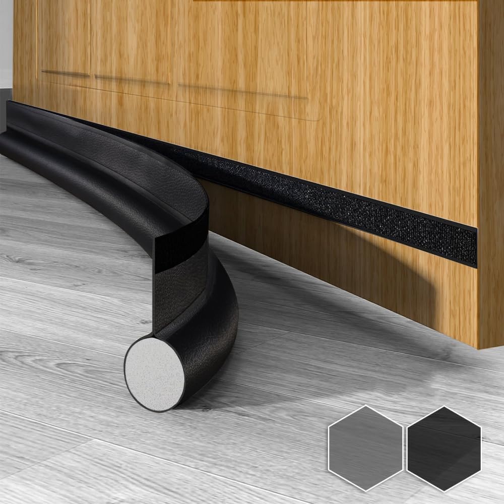 SOURRI 36 Inch Door Draft Stopper - Soundproof and Weather Stripping for Interior and Exterior Doors
