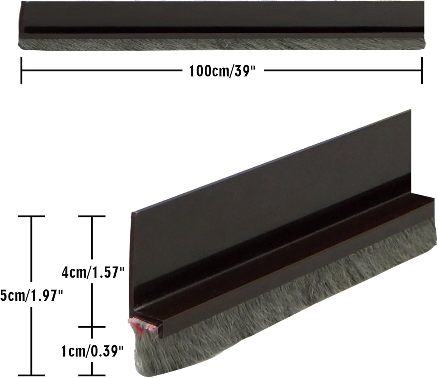 Door Draft Stopper Bottom Seal 39 Inch Soundproof Winter Cold Blocker