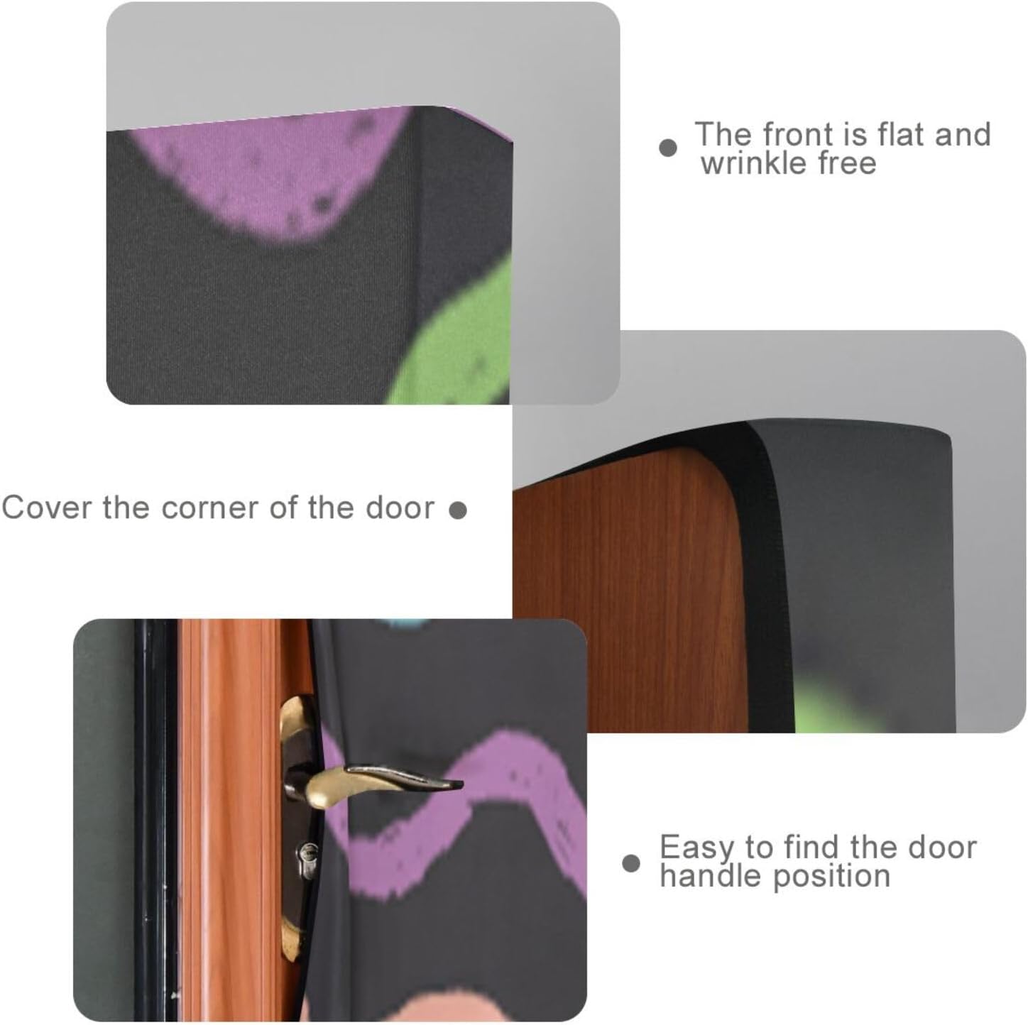 Susiyo Bright Color Waves Halloween Door Cover