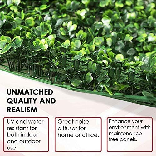 2612 Plant Artificial Greenery Wall Hedge Decor 6 pcs