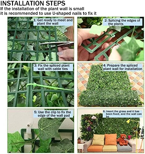 DYKNX Artificial Boxwood Panels for Garden Decor