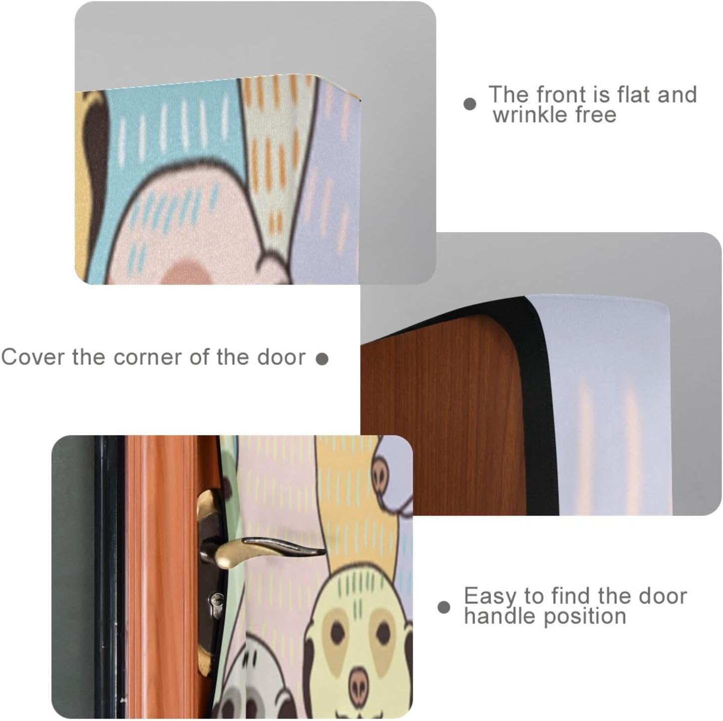 Susiyo Cute Meerkats Halloween Door Cover