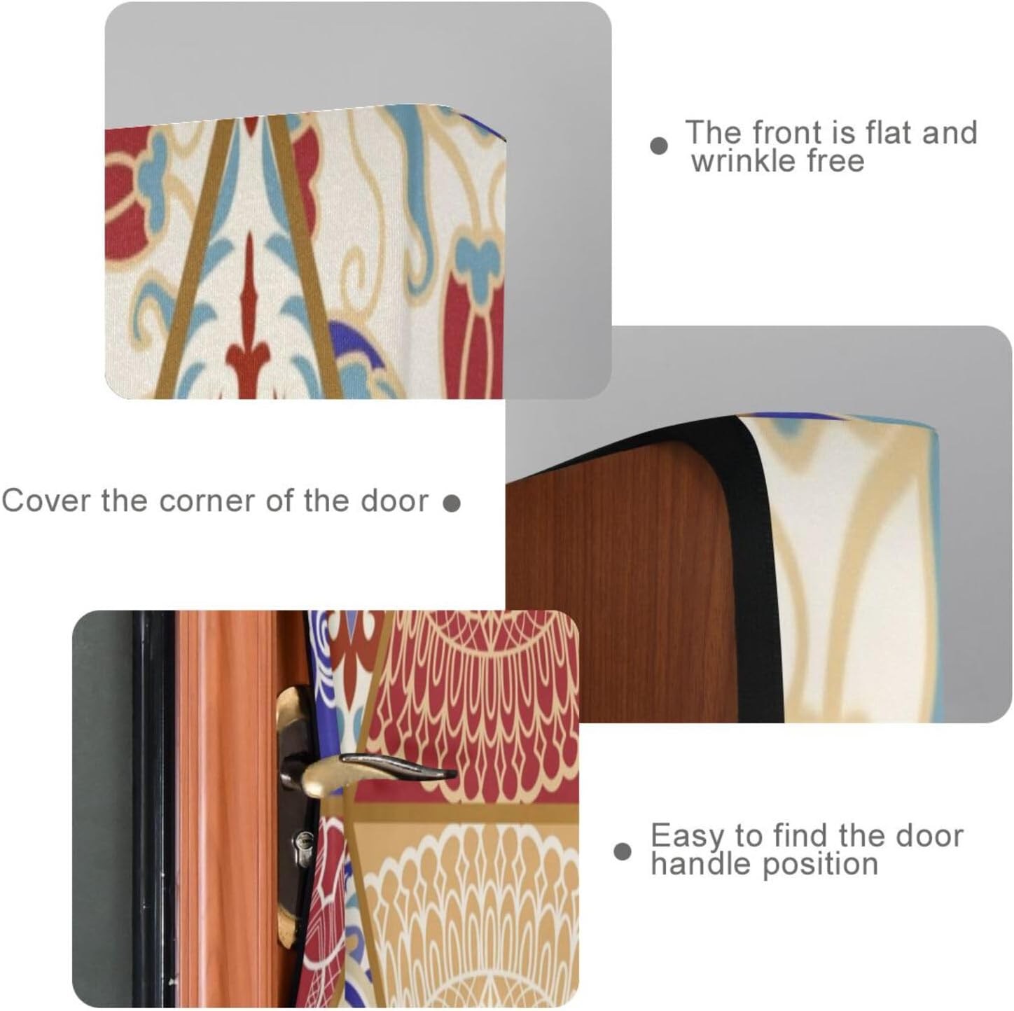 Susiyo Colorful Patchwork Halloween Door Cover