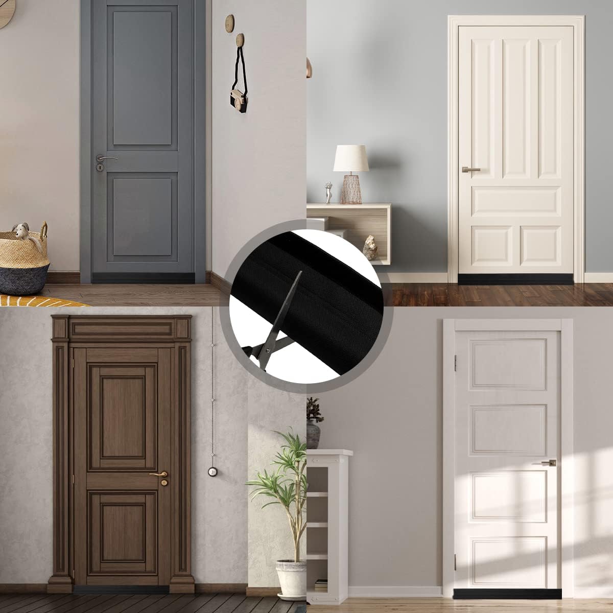 Under Door Draft Stopper 37 Inch Reusable Door Seal