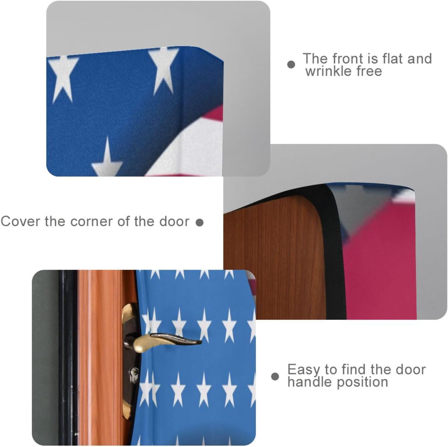Susiyo Blue Patchwork Layered Halloween Door Decoration