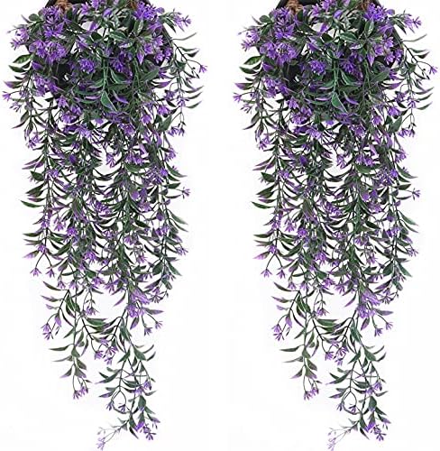 Artificial Purple Vine 4 Pack for Indoor Outdoor Decor