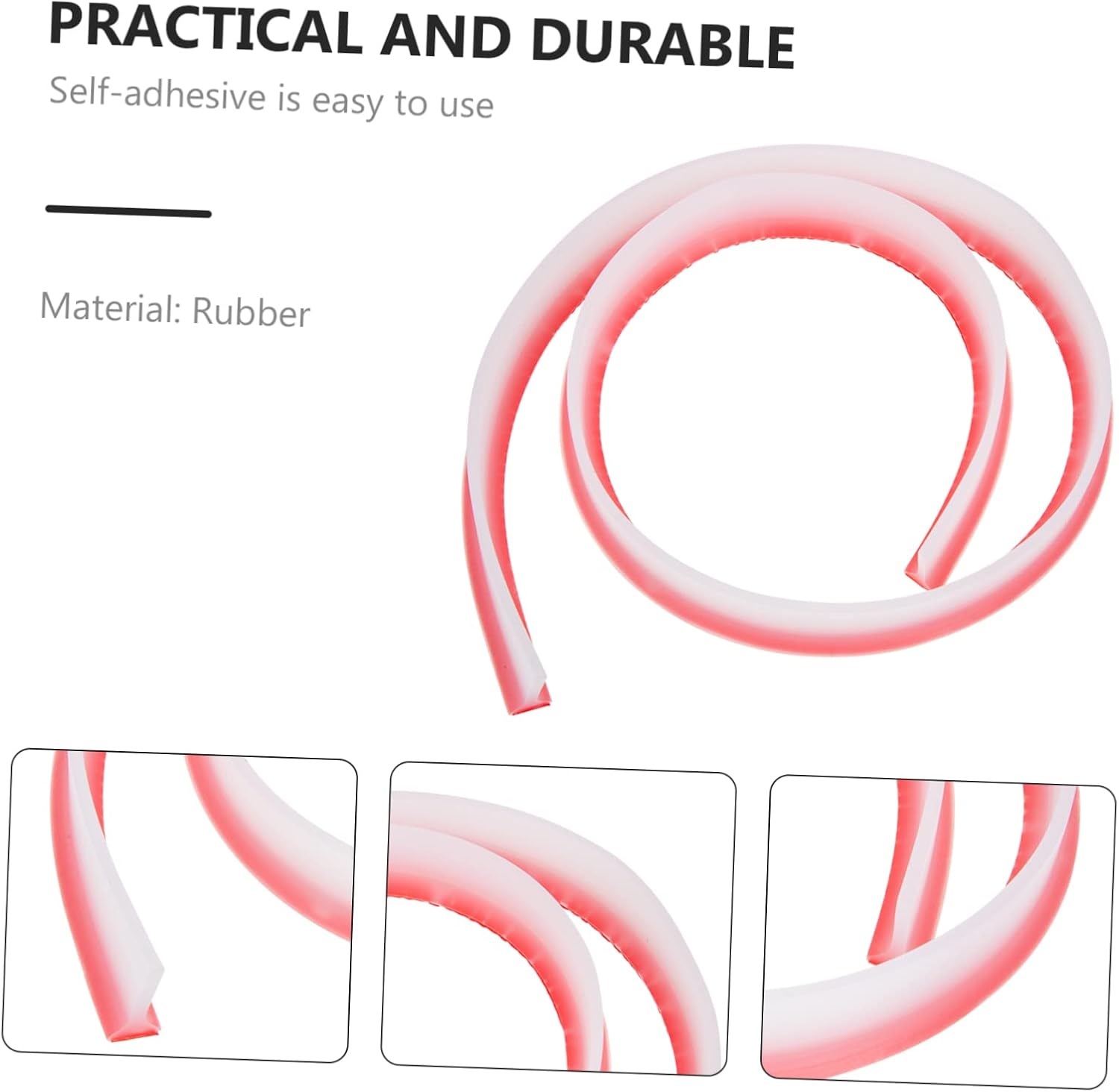 Vaguelly Bathroom Floor Sealing Strip Water Barrier Draft Stopper Easy Install