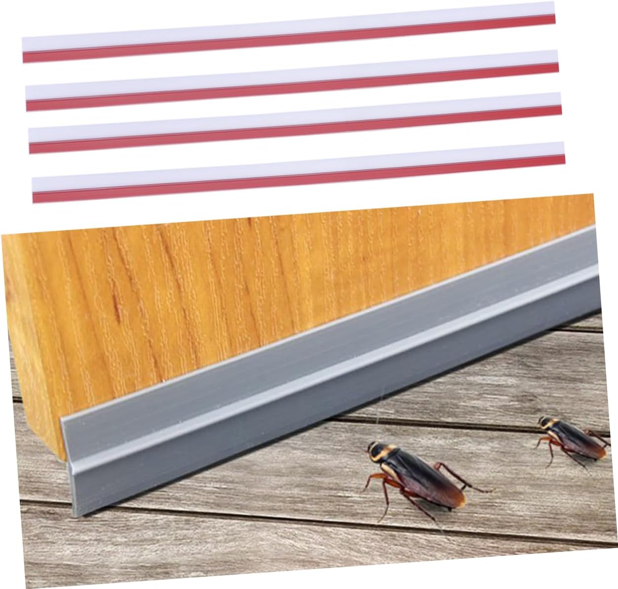ERINGOGO Waterproof Sealing Strip 4pcs Door Sweep Draft Stopper