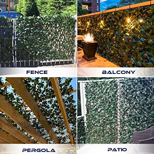 Artificial Ivy Leaf Privacy Fence Screen for Outdoor Indoor Use