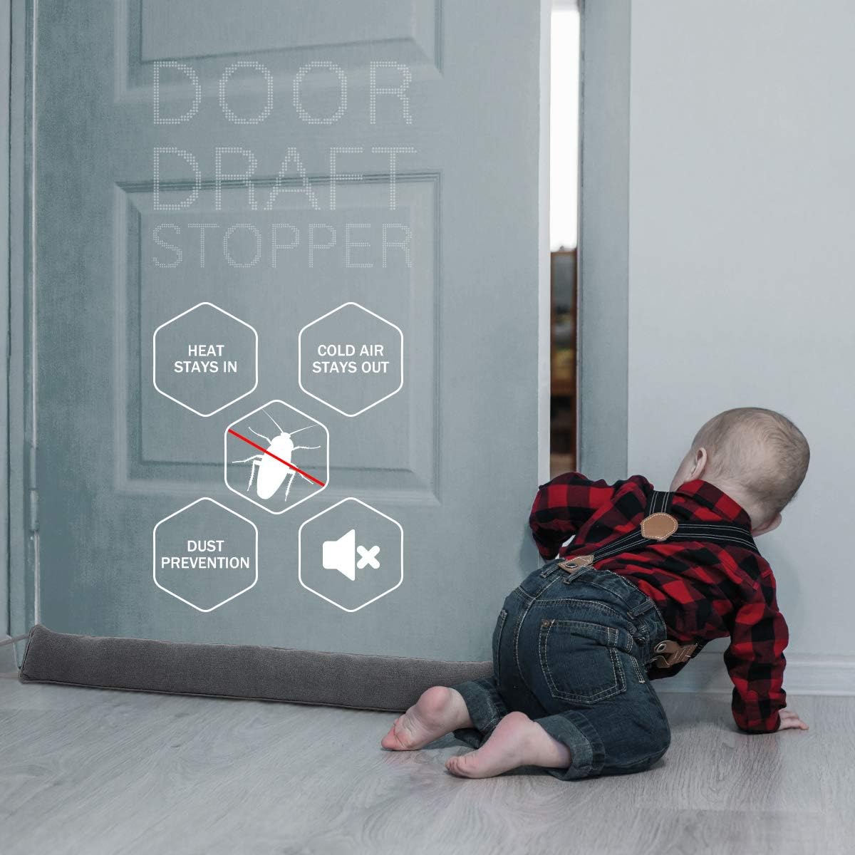 Tuffen Door Draft Stopper 32 Inch Gray