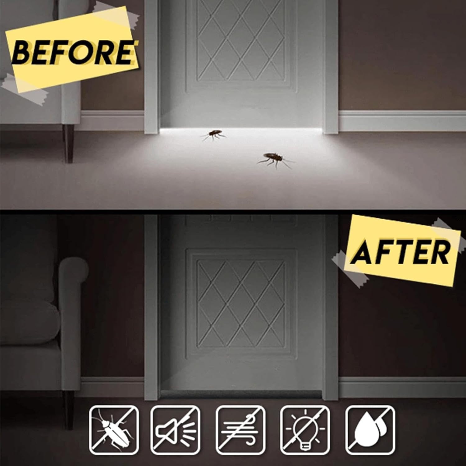 Adjustable Door Draft Stopper for Quiet and Comfort