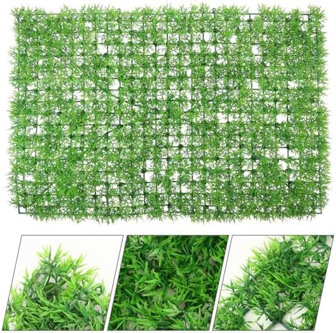 PRETYZOOM Artificial Hedge Plant Wall Panel Wedding Decor Home Decor No Water Needed