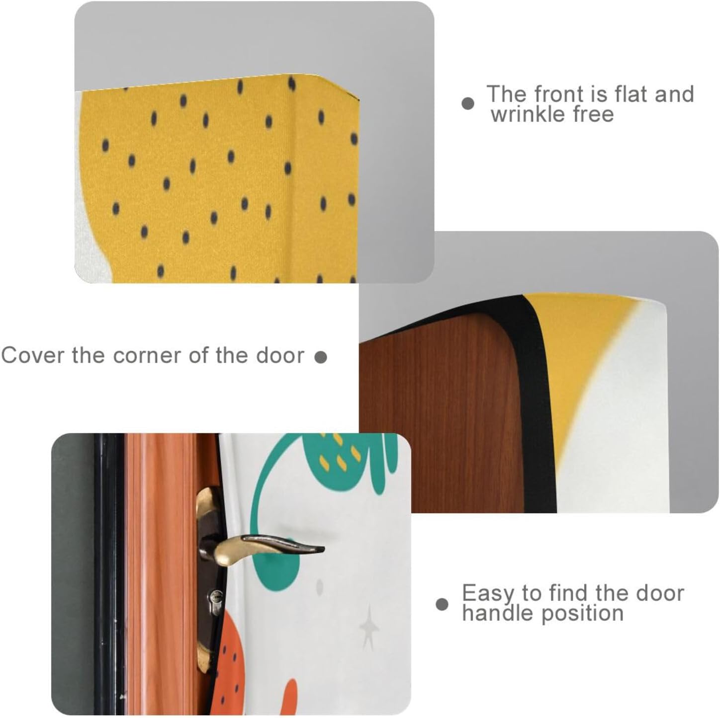 Susiyo Colorful Funny Cat Halloween Door Cover