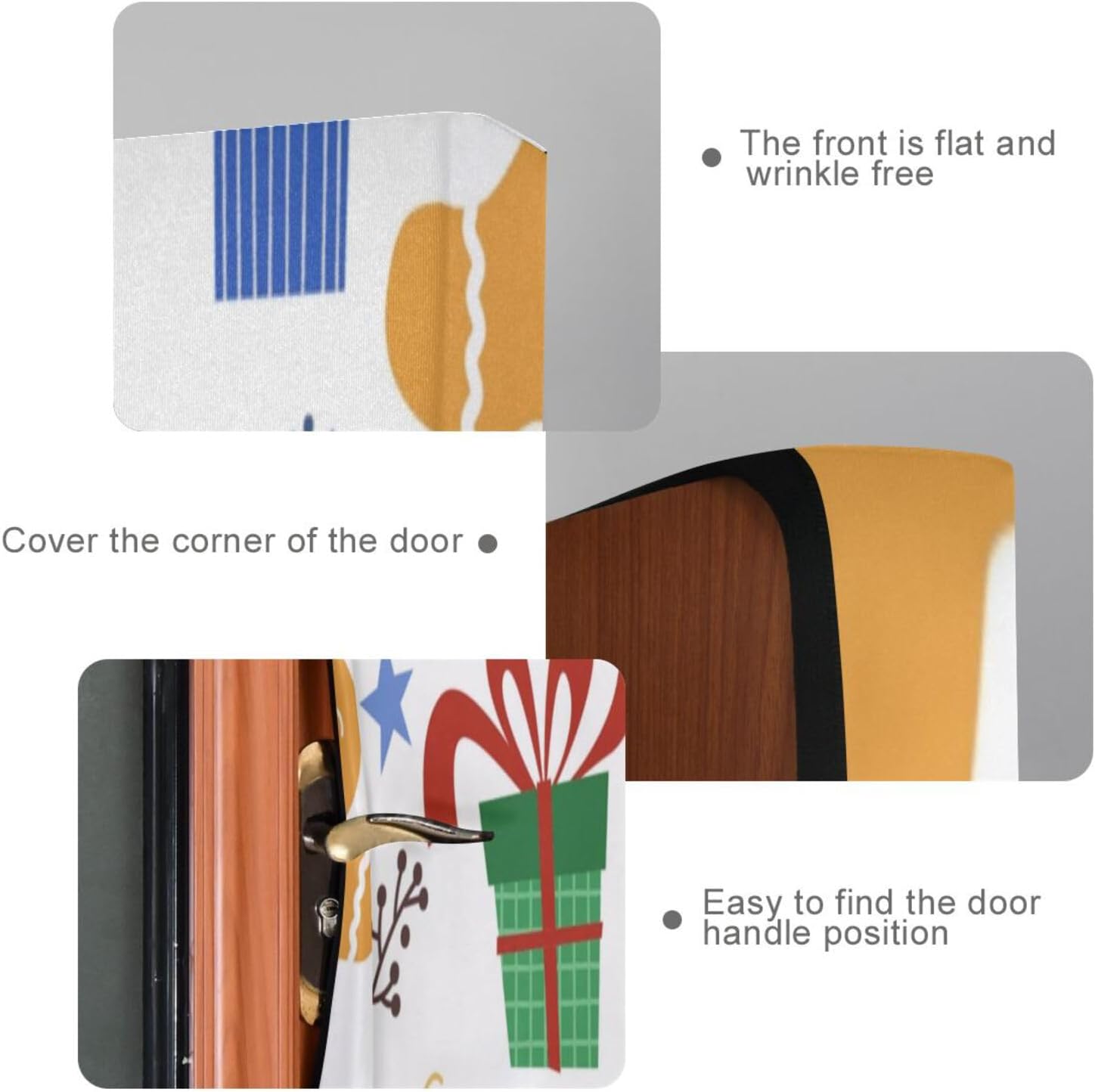 Susiyo Christmas Door Cover Stretch Fabric Party Decoration