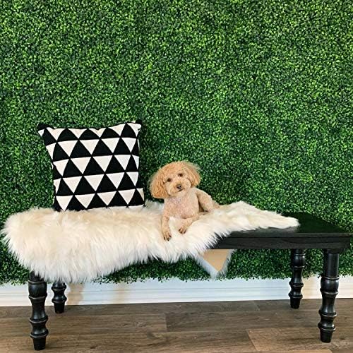 Yaheetech 24PCS Artificial Boxwood Hedge Panels Green Wall Privacy Screen