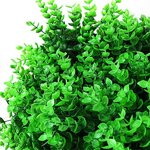 12pcs Green Wall Decor Panels with Lifelike Faux Grass