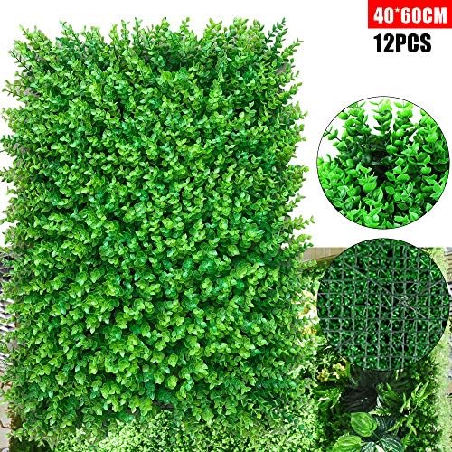 12PCS Artificial Grass Wall Panels for Wedding Backdrop and Garden Decor