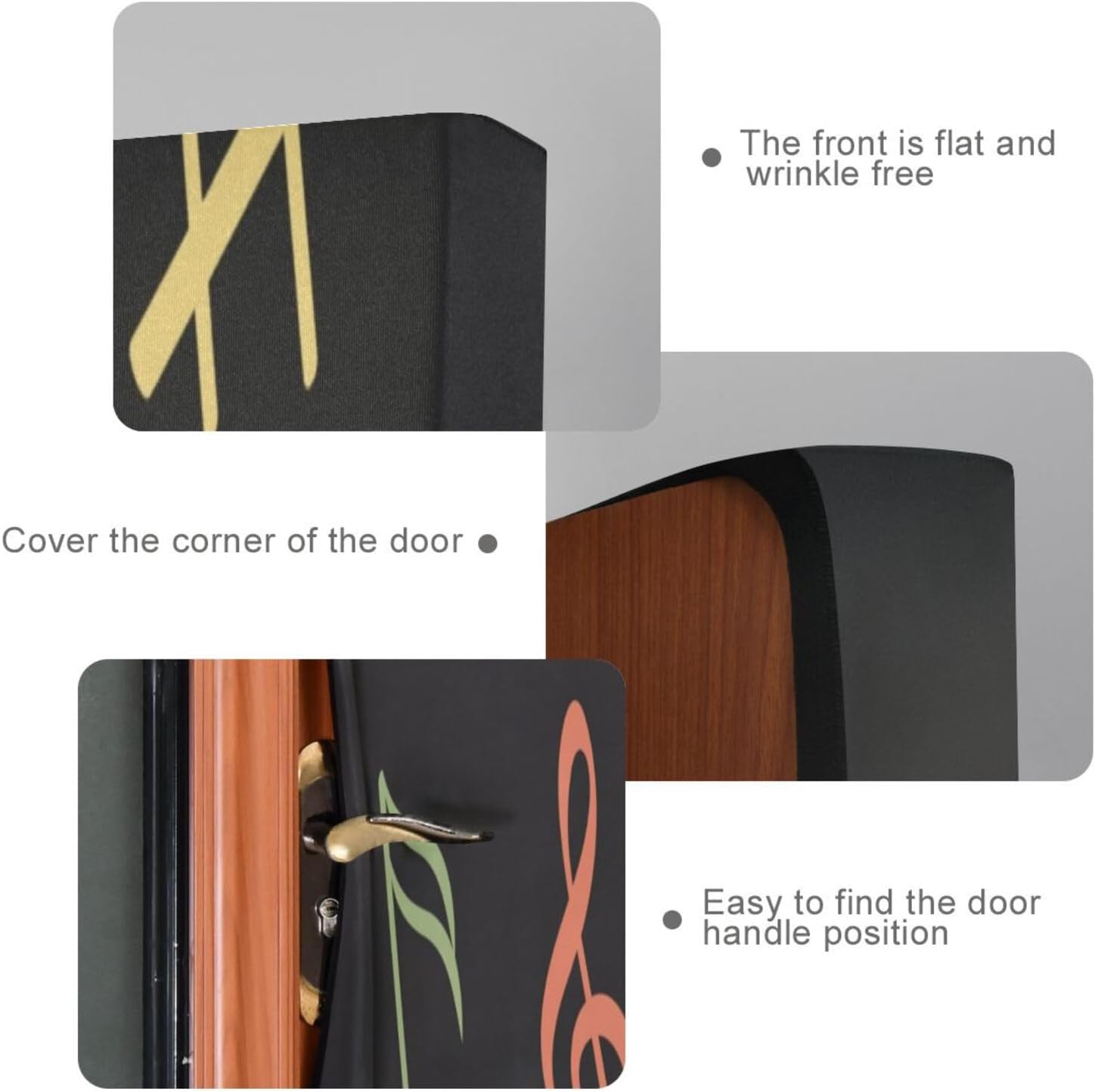 Susiyo Multicolored Handprint Halloween Door Cover 32x79 in