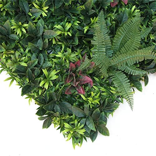 ULAND 40x40 Artificial Greenery Hedge Wall Decor