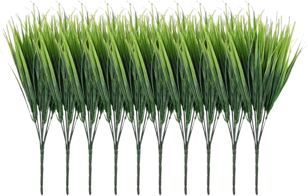 CUCUFA 16 Inch Artificial Wheat Grass 10PCS for Home Decor