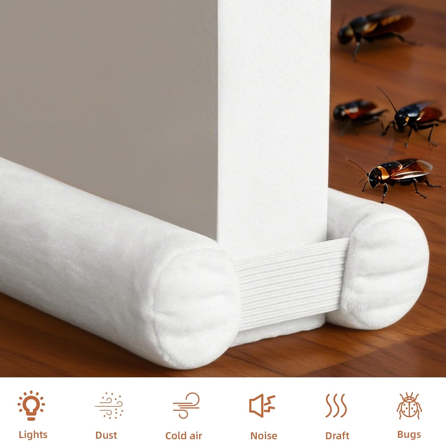 Amugret Thin Draft Stopper for Door Bottom 30 to 36 Fit