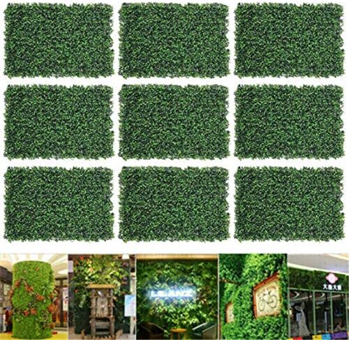 2612 Plant Artificial Mat for Greenery Wall Hedge Decor 12 pcs