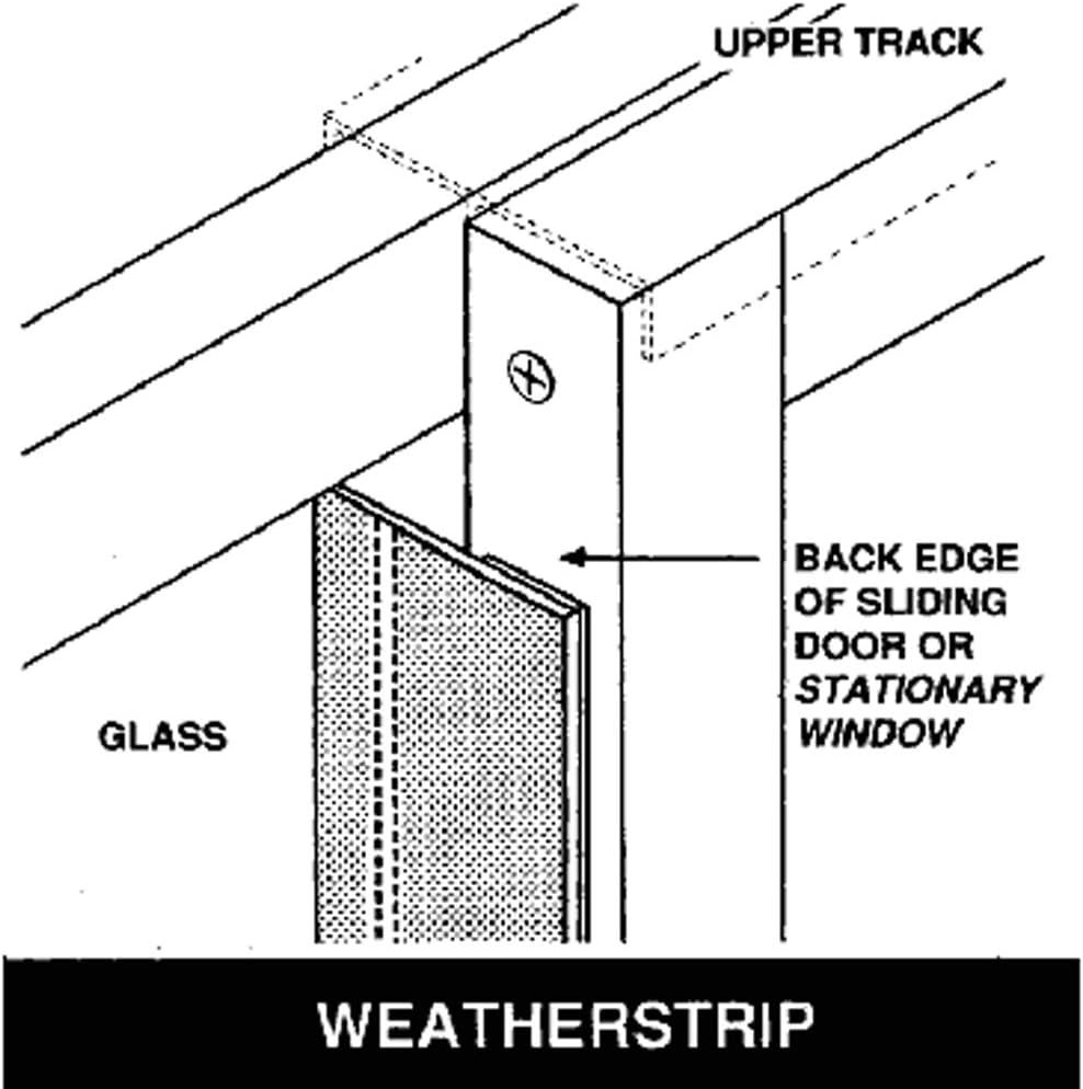 Patio Pacific Sliding Door Draft Stopper 81 Black