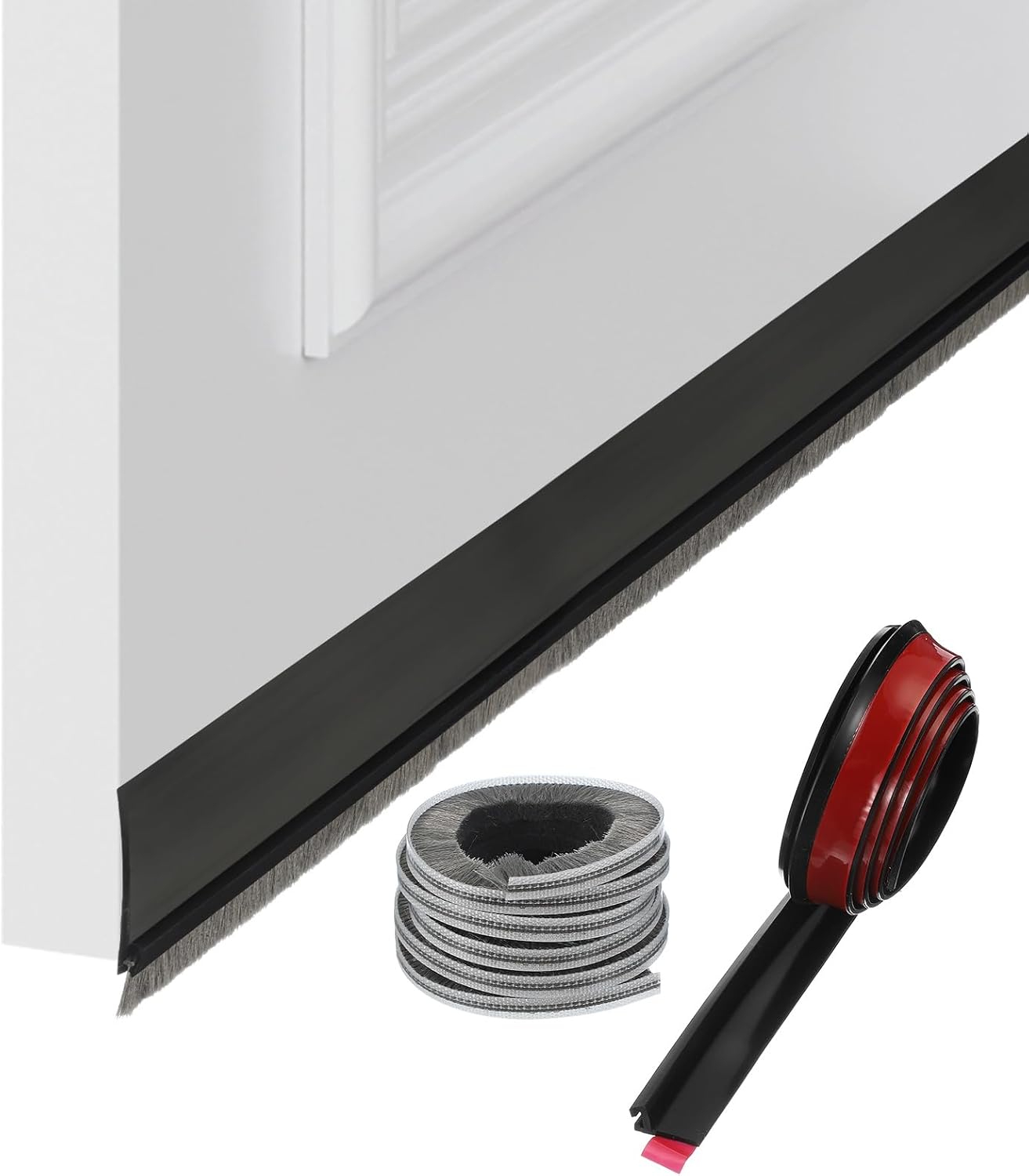Uxcell 1 Pc Door Bottom Sweep 39 x 1 Inch Adhesive Draft Stopper