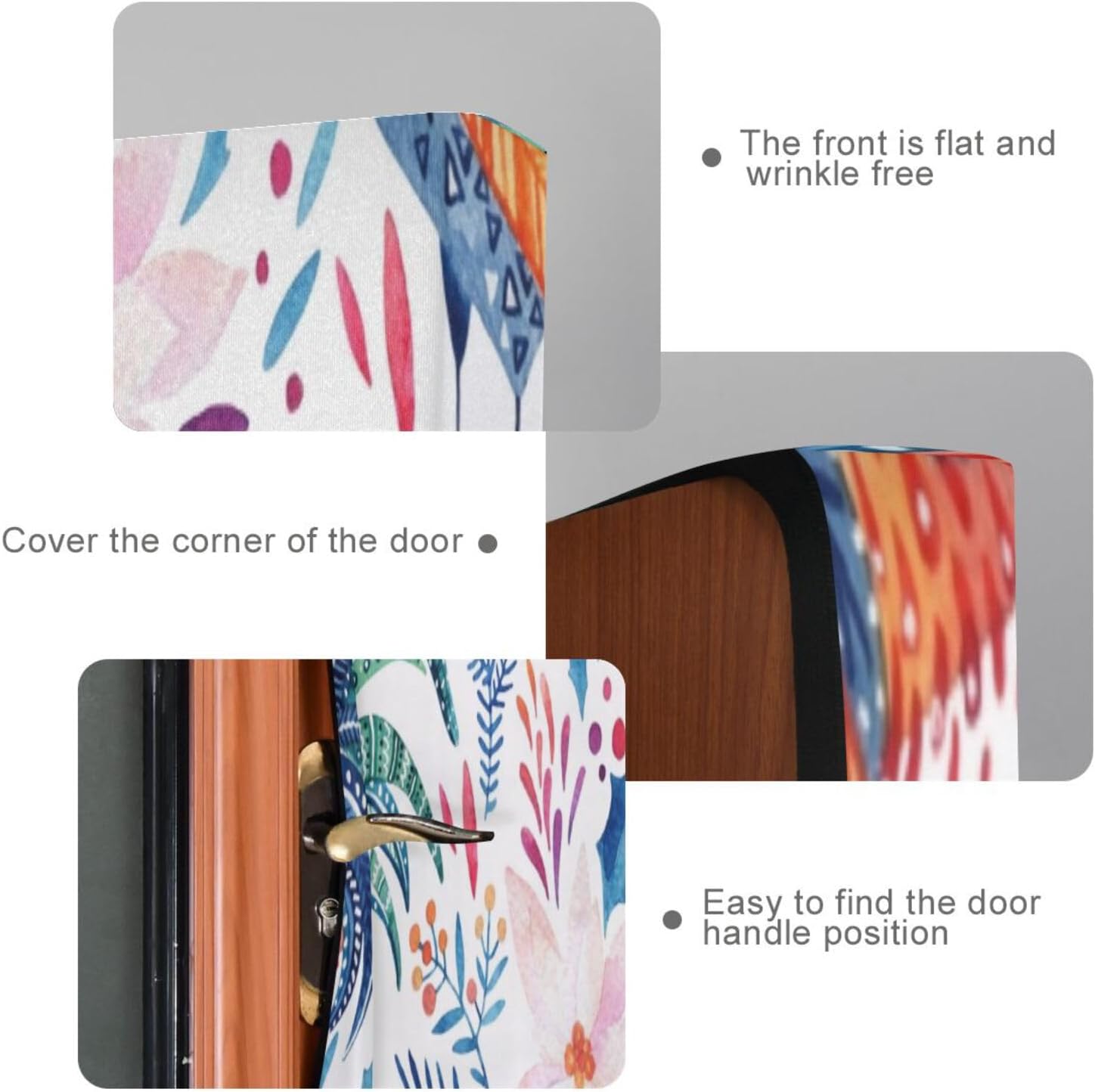 Susiyo Festive Rooster Door Cover for Halloween Stretch Fabric Door Decoration 32x79 in