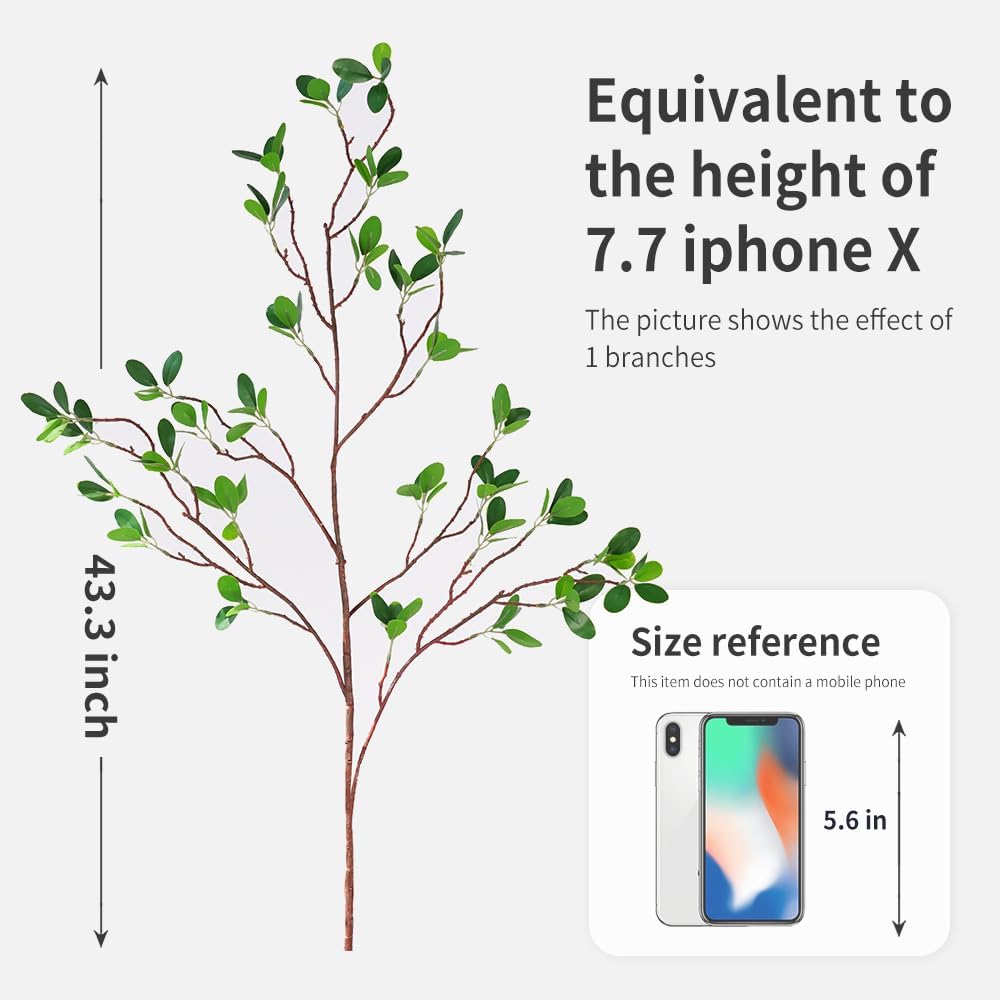 Artificial Plants 2pcs 43 Faux Branches for Vase Decorations